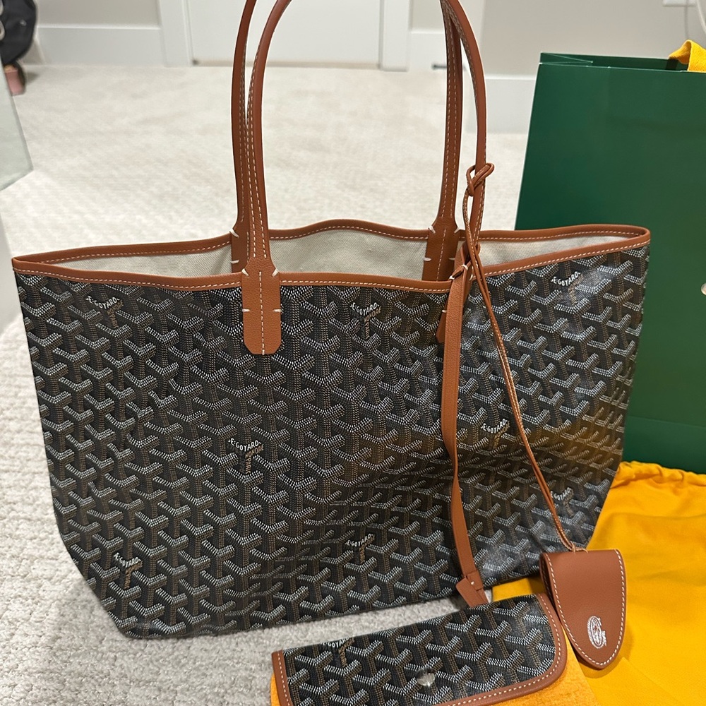 Black and Tan Tote Bag